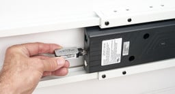 Bluetooth Adapters plug into the "F" port on standing desk control boxes