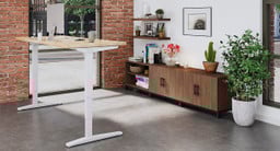 60" x 30" Birch Butcher Block Solid Wood UPLIFT V2 Desk