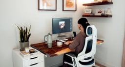 Saman UPLIFT Standing Desk with Pursuit Chair - Shared by Renee H.