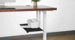 Mount beneath your desktop for easy access to everyday items like computers, printers, or battery backups