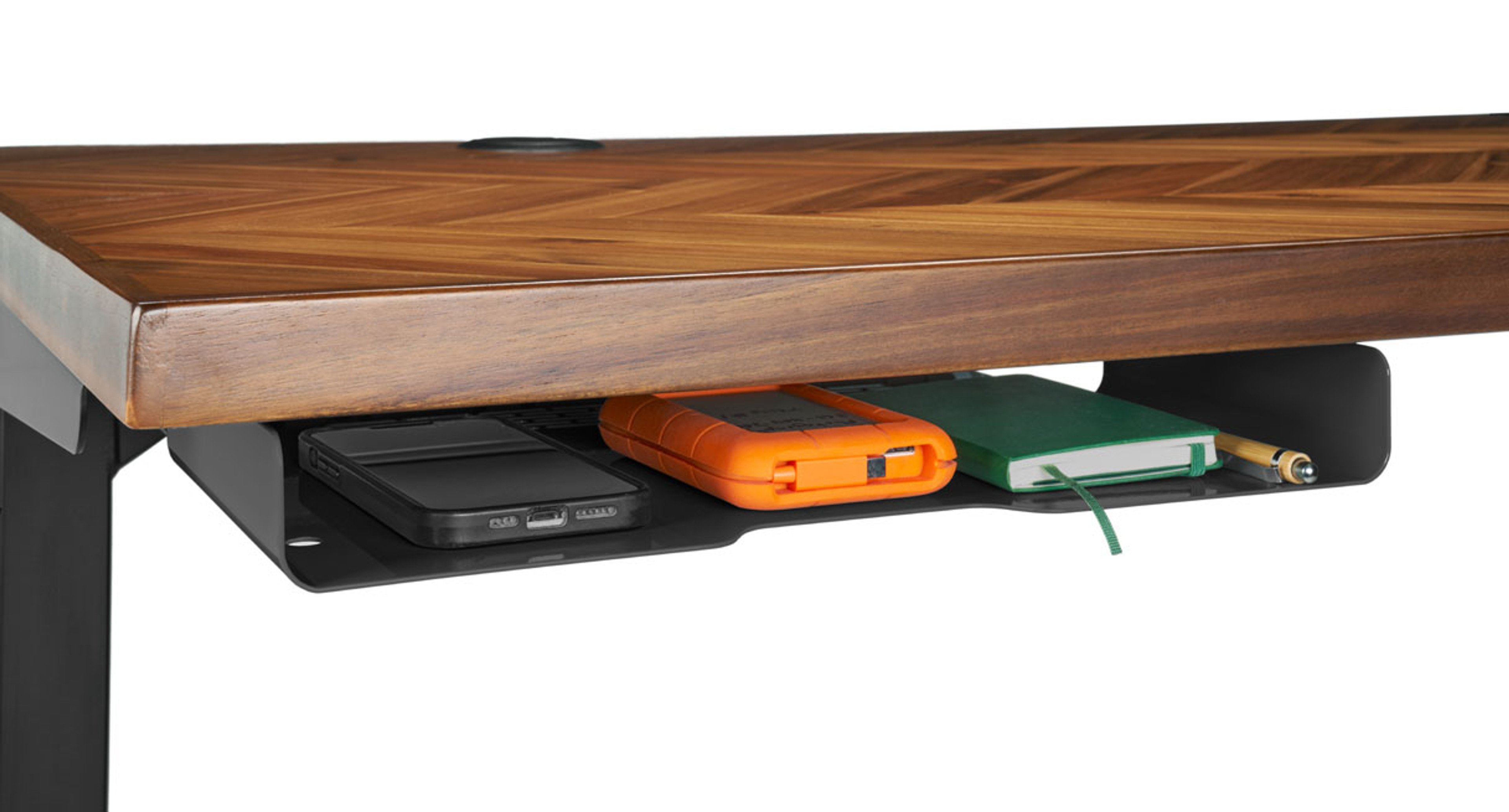 Store phones, devices, notebooks, and other items