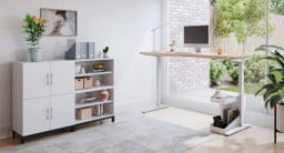 Bring the beauty of nature inside with a custom solid wood computer desk (72" x 30" Maple Custom Solid Wood Desktop)