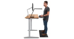42" x 24" Bamboo V2 Standing Desk, the perfect computer desk for small spaces