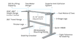 UPLIFT V2-Commercial Standing Desk Frame